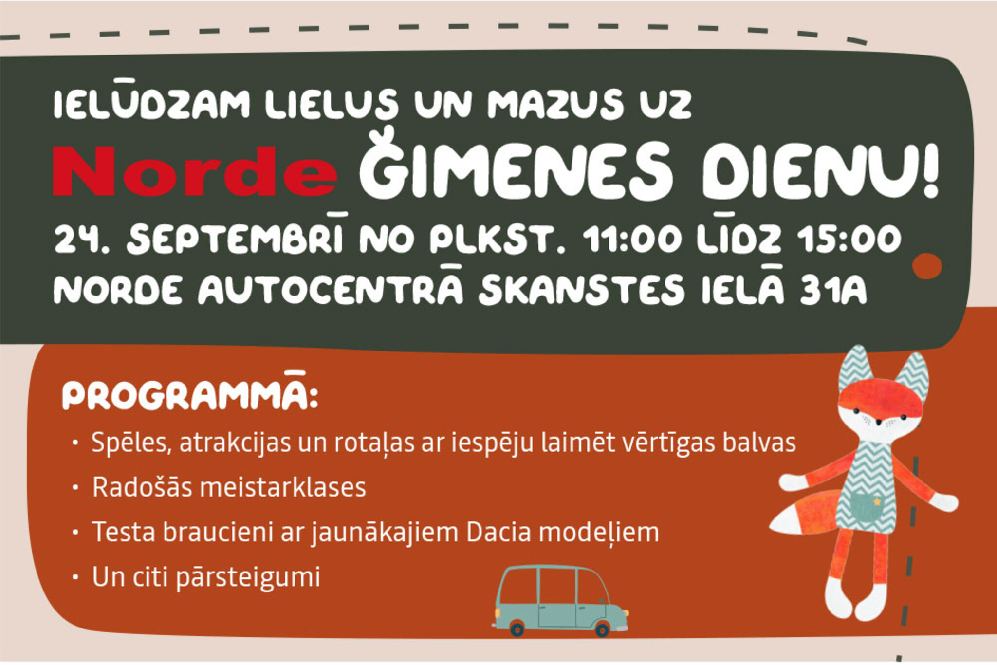 NORDE AICINA UZ ĢIMENES DIENU!