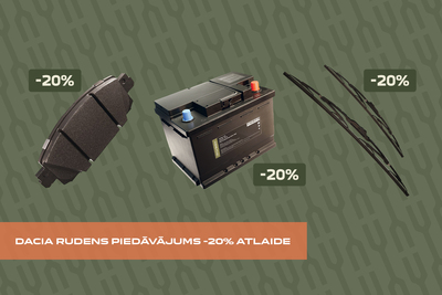 Dacia rudens piedāvājums piedāvājums -20% atlaide