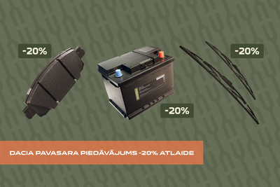 Dacia pavasara piedāvājums -20% atlaide