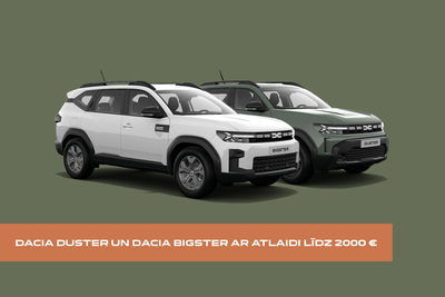 Dacia Duster un Dacia Bigster ar atlaidi līdz 2000€