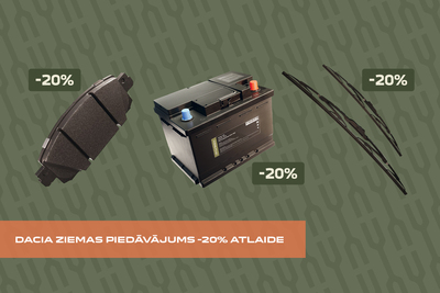 Dacia ziemas piedāvājums -20% atlaide