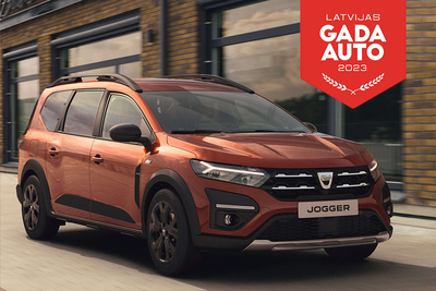 DACIA JOGGER SAŅĒMIS DIVUS APBALVOJUMUS “LATVIJAS GADA AUTO 2023” KONKURSĀ